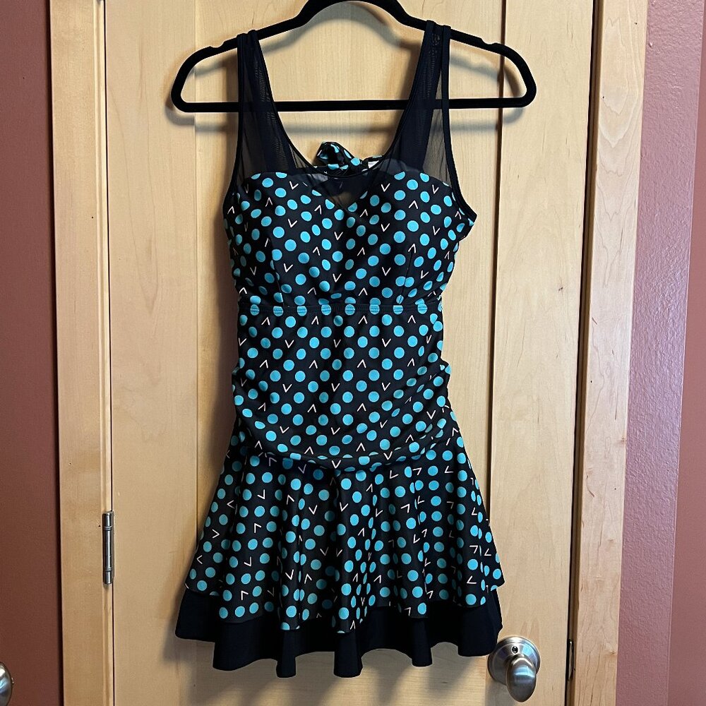 Retro Women's Swim Dress: Size Medium